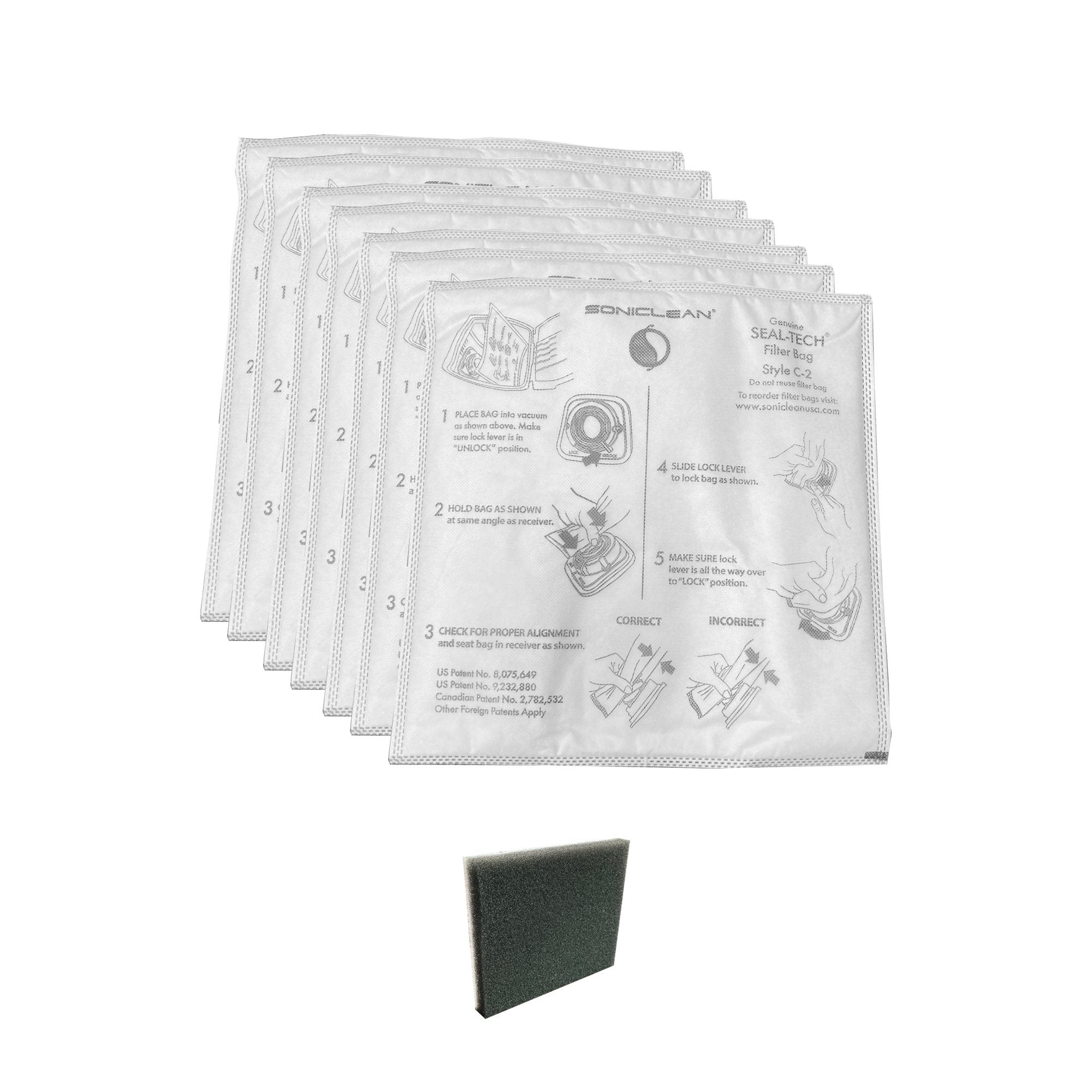 WhisperJet C2 Canister Filter Bags - Soniclean