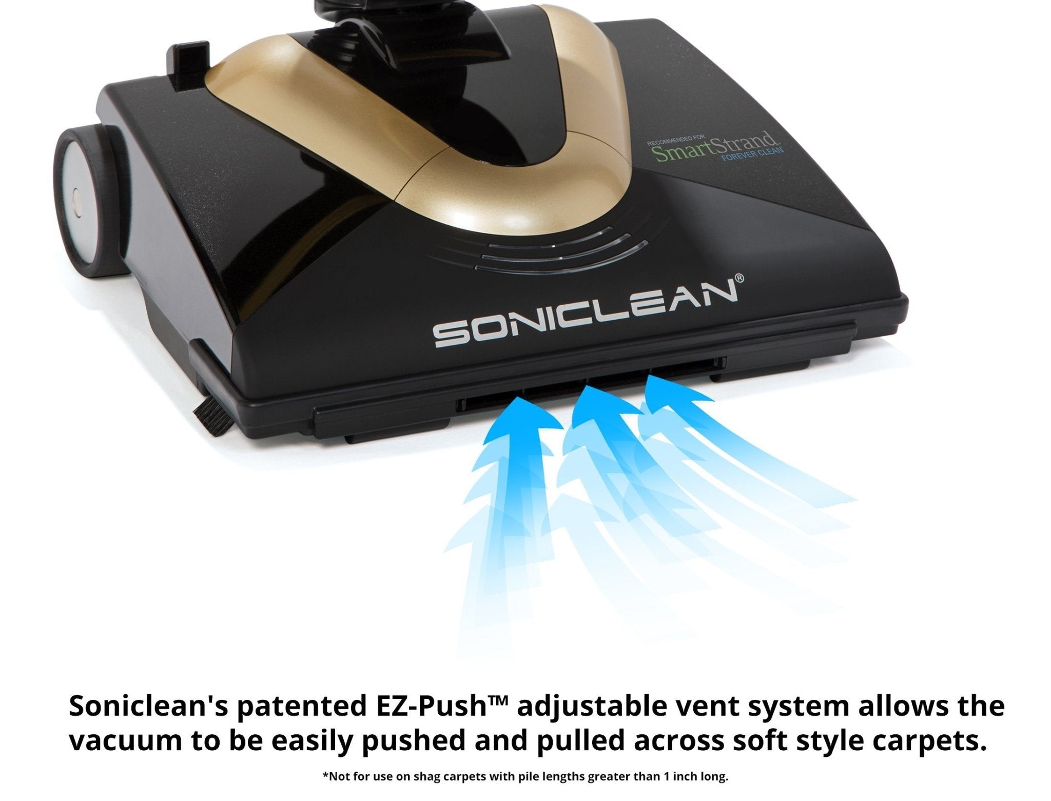 Soniclean Soft Carpet Upright Vacuum/HH-2 Handheld Vacuum COMBO - Soniclean